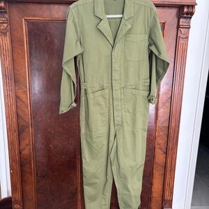 Alex Mill Olive Green Coverall Jumpsuit